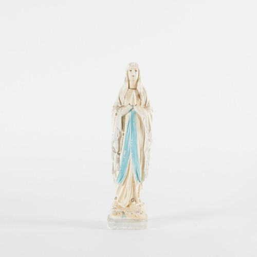 A French Vintage Virgin Mary Plaster Statue