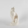 A Large Cream Ceramic Cat - 2