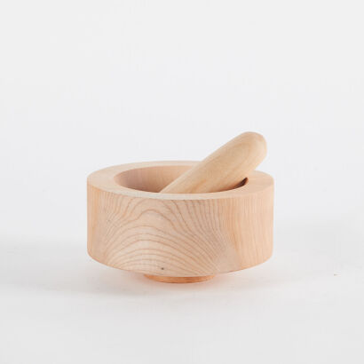 A Elise McLauchlan Maple Mortar and Pestle