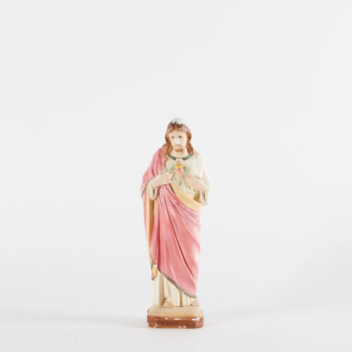 A Vintage Sacred Heart Of Jesus Statue