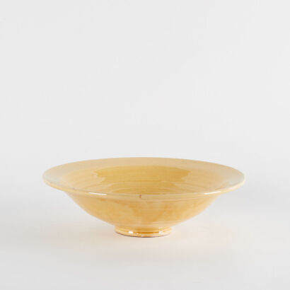 A Ochre Glazed Italian Bowl