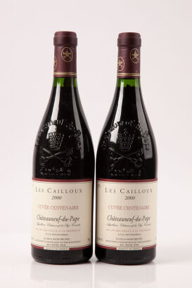 (2) 2000 Andre Brunel Les Cailloux Cuvee Centenaire, Chateauneuf-du-Pape