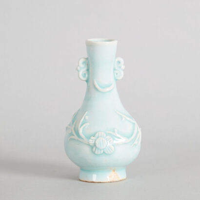 A Chinese Qingbai Vase with two handles