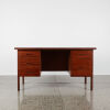 A Mid Century Desk In African Rosewood