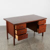 A Mid Century Desk In African Rosewood - 2