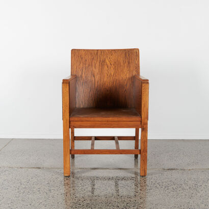 An Oak Bauhaus Armchair