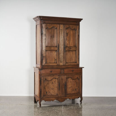 An Antique French Elm Bureau