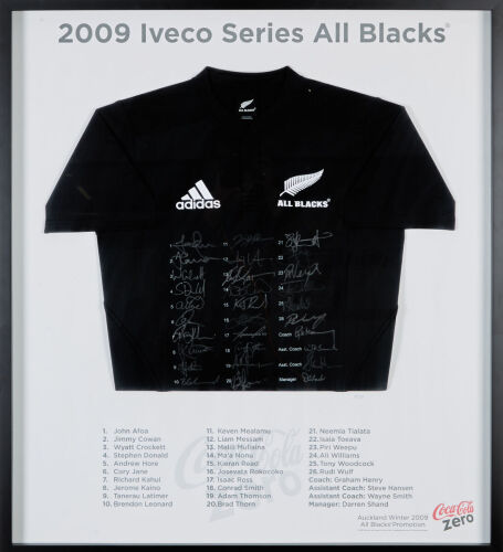 A Signed All Blacks Jersey from the 2009 Iveco Series