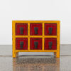 A Vibrant Chinese Six Drawer Credenza