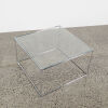 A Tubular Chrome and Glass Coffee Table - 2