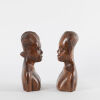 A Pair of Mid-Century Carved Busts from Nigeria - 2