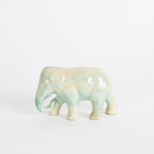 An Ambrico Trickle Glaze Elephant