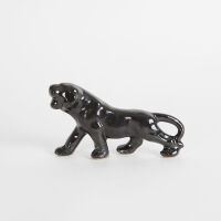 A Crown Lynn Slip Cast Black Lioness