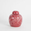 A Large Dark Pink Crown Lynn Ginger Jar