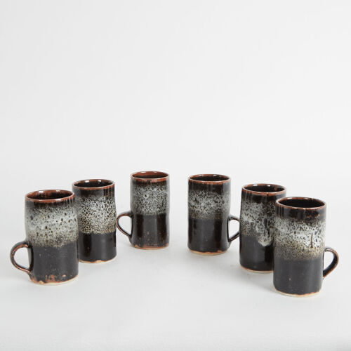 A Set of Six Early Len Castle Mugs