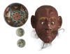 A Japanese Mask and a Japanese Imari Bowl