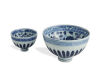 A Pair of Chinese Blue and White Ming Style Cups