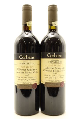 (2) 1998 Corbans Private Bin Cabernet Sauvignon - Cabernet Franc - Merlot, Hawke's Bay