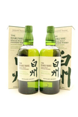 (2) Hakushu Distiller's Reserve Single Malt Japanese Whisky, 43% ABV