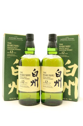 (2) The Hakushu 12 Year Old Single Malt Whisky, 43%ABV