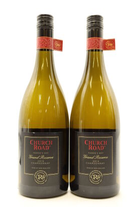 (2) 2015 Church Road Grand Reserve Chardonnay, Hawke's Bay