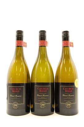 (3) 2018 Church Road Grand Reserve Chardonnay, Hawke's Bay