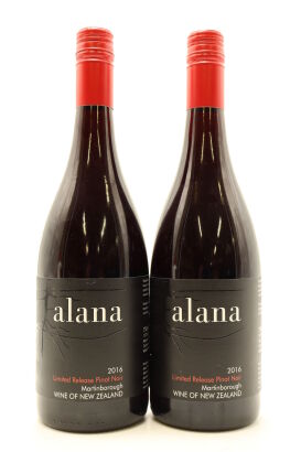 (2) 2016 Alana Estate Limited Release Pinot Noir, Martinborough