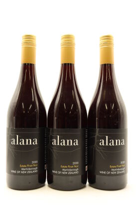(3) 2020 Alana Estate Pinot Noir, Martinborough