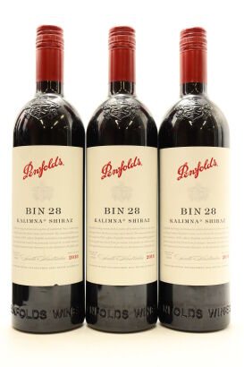 (3) 2018 Penfolds Bin 28 Kalimna Shiraz, South Australia