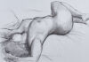 PHILIP BEADLE Reclining Nude