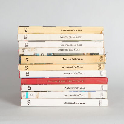 A lot of 11 Automobile Year books