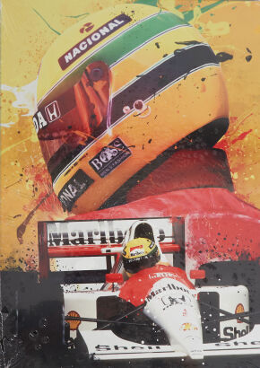 Ayrton Senna Metal Poster
