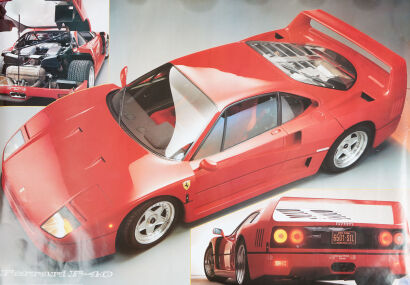 A Large Ferrari F40 Poster