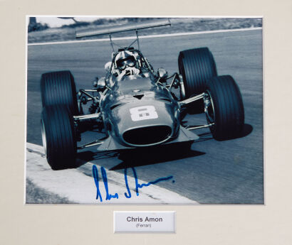 A Chris Amon signed photograph
