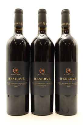 (3) 2010 Matariki Reserve Merlot Cabernet Sauvignon, Gimblett Gravels