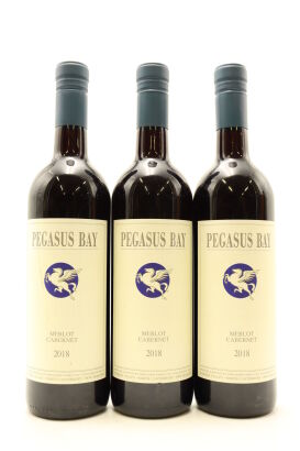 (3) 2018 Pegasus Bay Merlot - Cabernet Sauvignon, Waipara