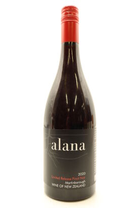 (1) 2020 Alana Estate Limited Release Pinot Noir, Martinborough