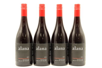 (4) 2016 Alana Limited Release Pinot Noir, Martinborough