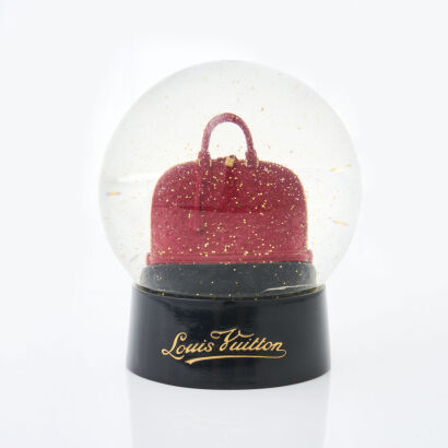 Louis Vuitton Red Monogram Alma Bag Globe with Box