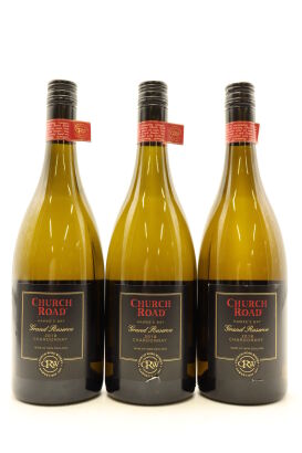 (3) 2018 Church Road Grand Reserve Chardonnay, Hawke's Bay