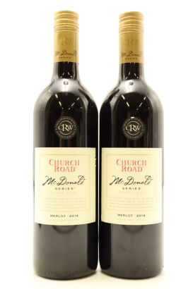 (2) 2014 Church Road McDonald Series Merlot, Hawke's Bay