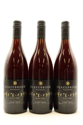 (3) 2018 Ngatarawa Glazebrook Black Label Pinot Noir, Marlborough