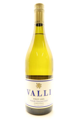 (1) 2020 Valli Waitaki Vineyard Pinot Gris, North Otago