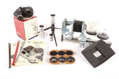 An Assortment of Leitz, Zeiss and Other Camera Accessories