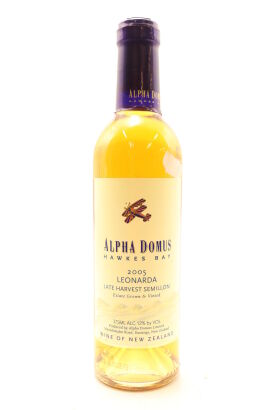 (1) 2005 Alpha Domus Leonarda Late Harvest Semillon, Hawke's Bay, 375ml