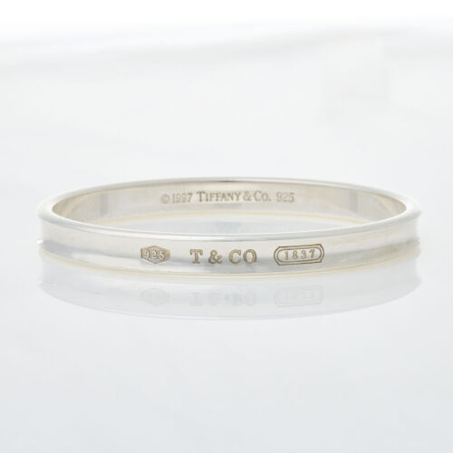Tiffany & Co Silver 1837 Bangle with Box