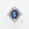 Platinum, 3.00ct Sapphire and Diamond Ring