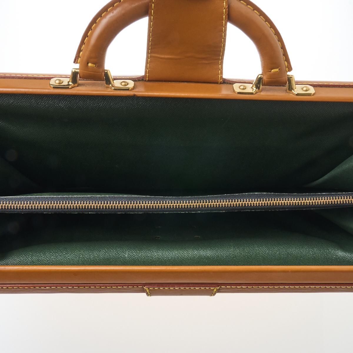 Louis Vuitton, Bags, Authentic Louis Vuitton Epi Serviette Fermoir  Briefcase Brown