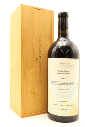 (1) 2001 Hotel du Vin Firstland Vineyards Family Reserve Cabernet Sauvignon - Shiraz, Hawke's Bay, 3000ml