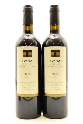 (2) 2014 Te Whau The Point Cabernet Merlot, Waiheke Island [BC95]